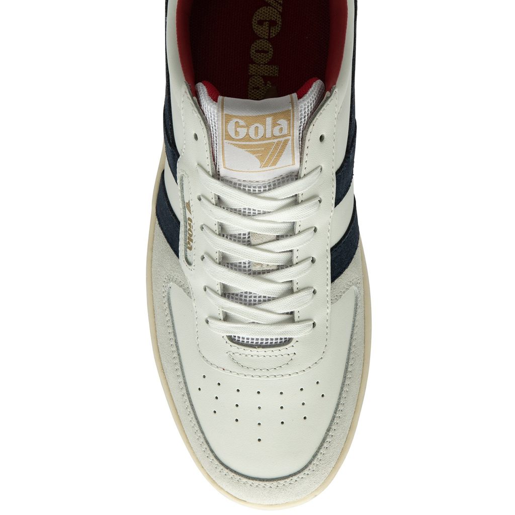 Gola Classics Hawk Sneakers Hvite Marineblå Blå Norge | XJKCGA-865