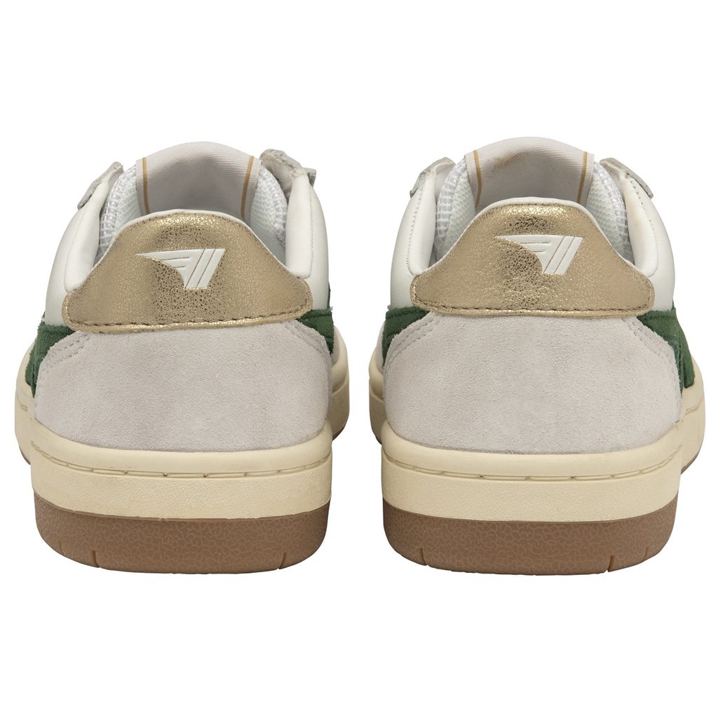Gola Classics Hawk Sneakers Hvite Mørke Grønn Gull Norge | SUFTLX-497
