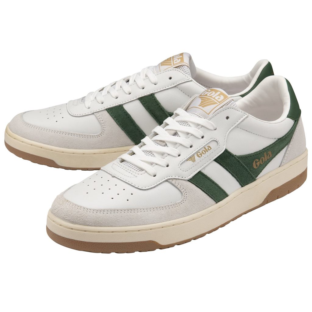 Gola Classics Hawk Sneakers Hvite Mørke Grønn Norge | LYBDPR-821