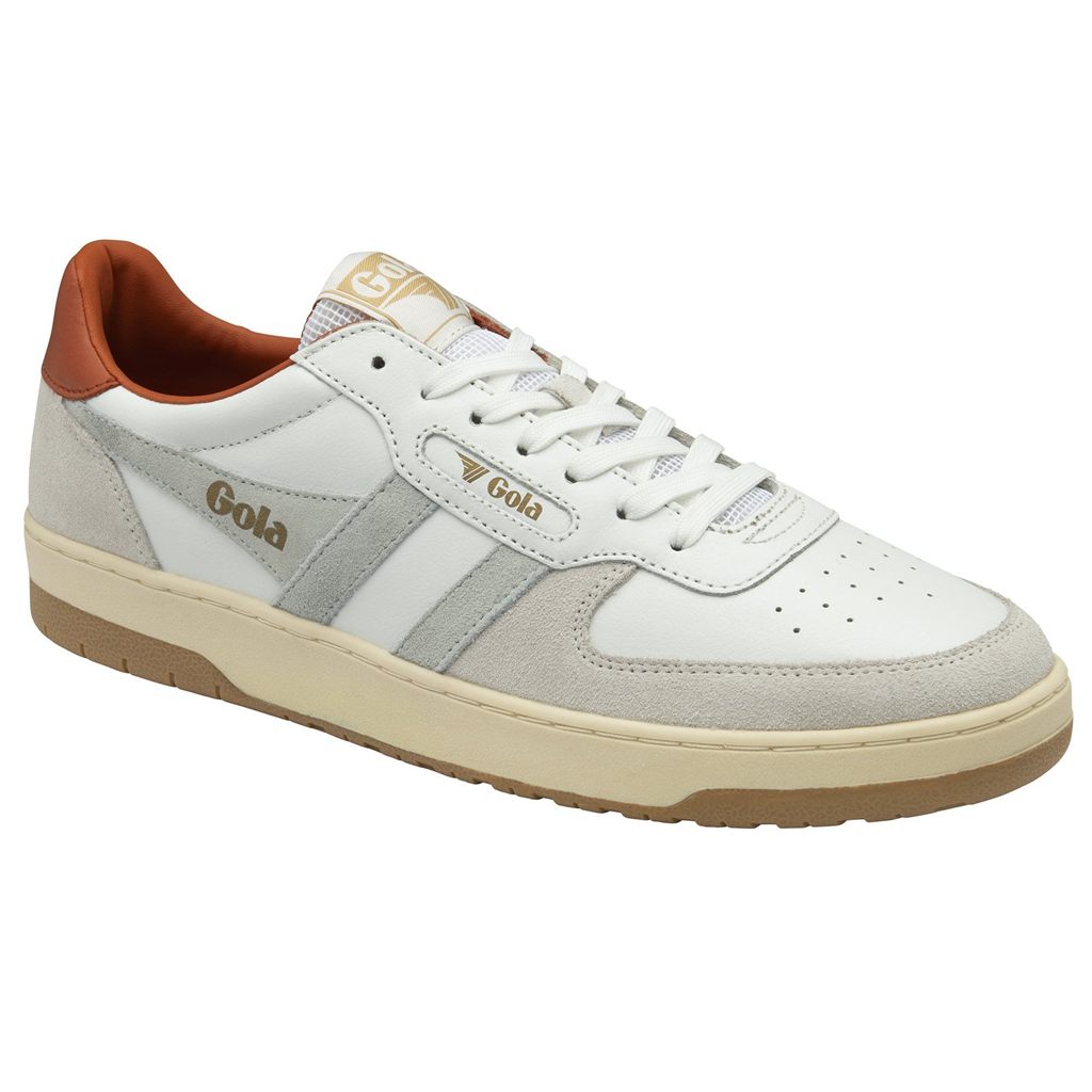 Gola Classics Hawk Sneakers Hvite Oransje Norge | OXVDSP-948
