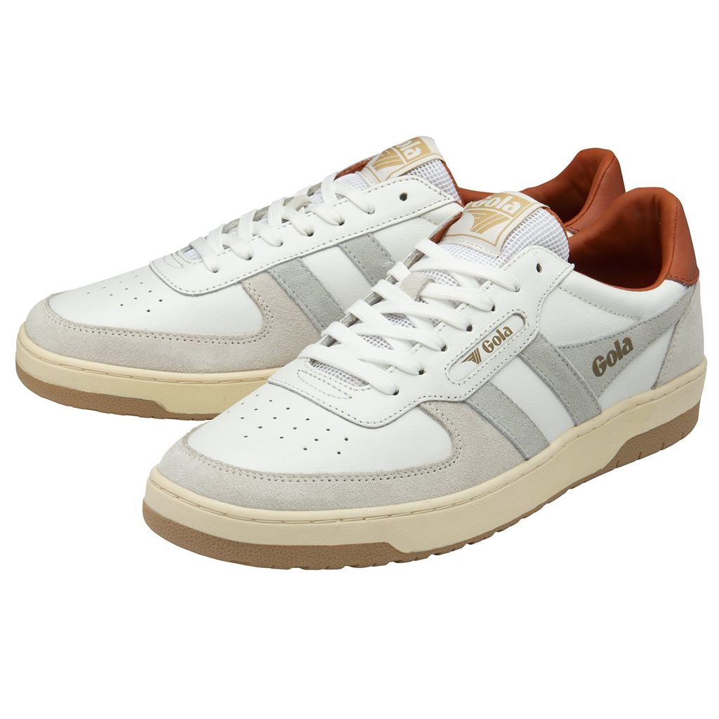 Gola Classics Hawk Sneakers Hvite Oransje Norge | OXVDSP-948