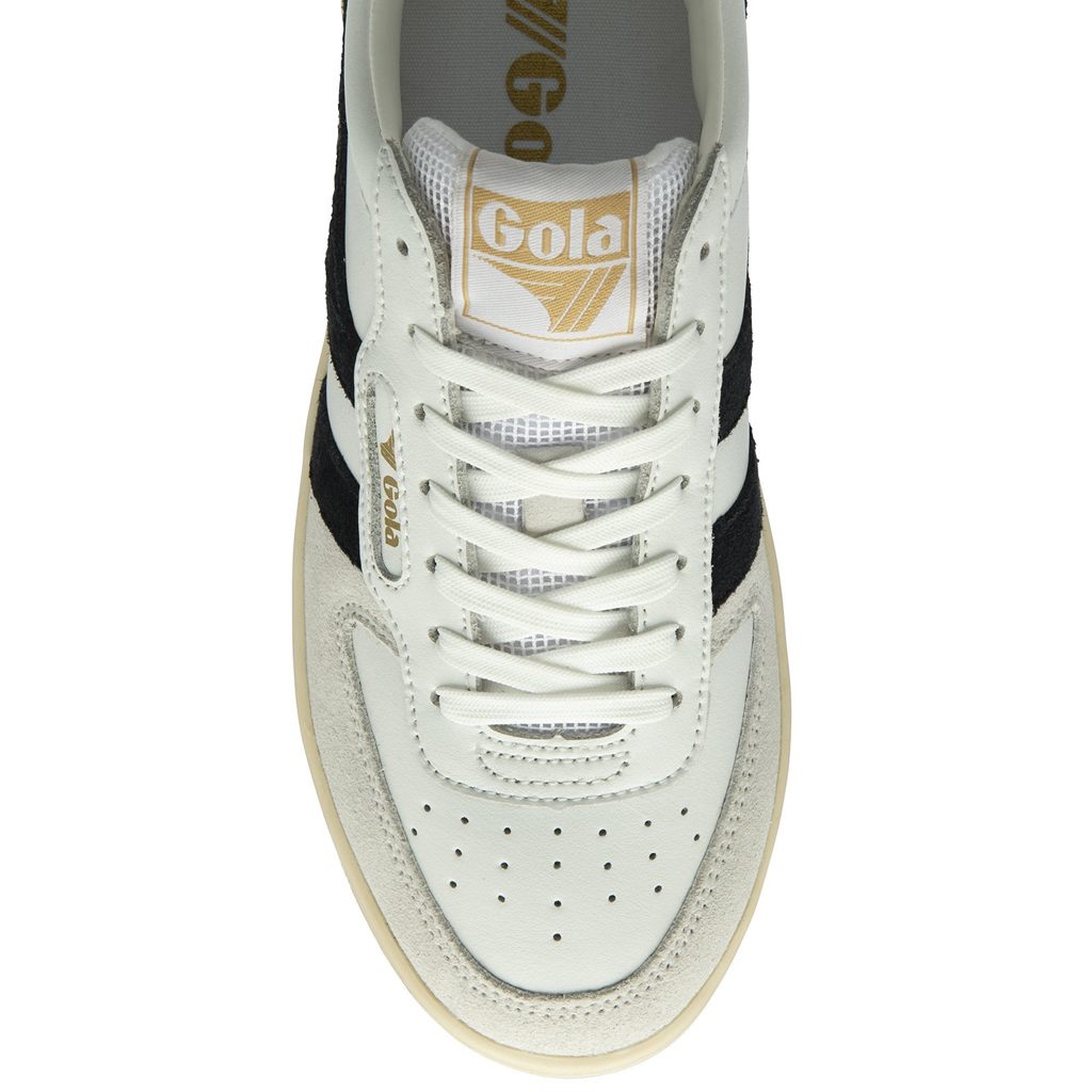 Gola Classics Hawk Sneakers Hvite Svarte Gull Norge | QVMYFJ-845