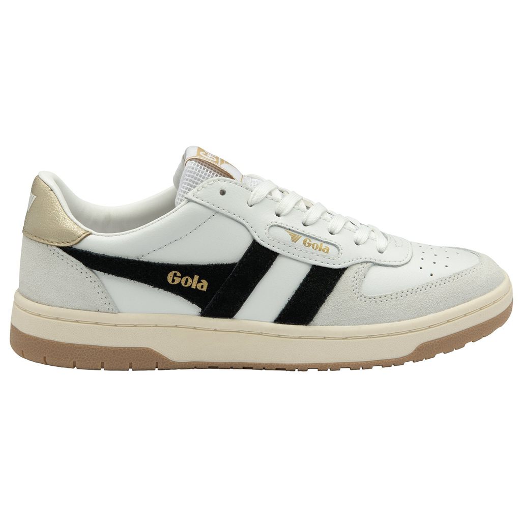 Gola Classics Hawk Sneakers Hvite Svarte Gull Norge | QVMYFJ-845