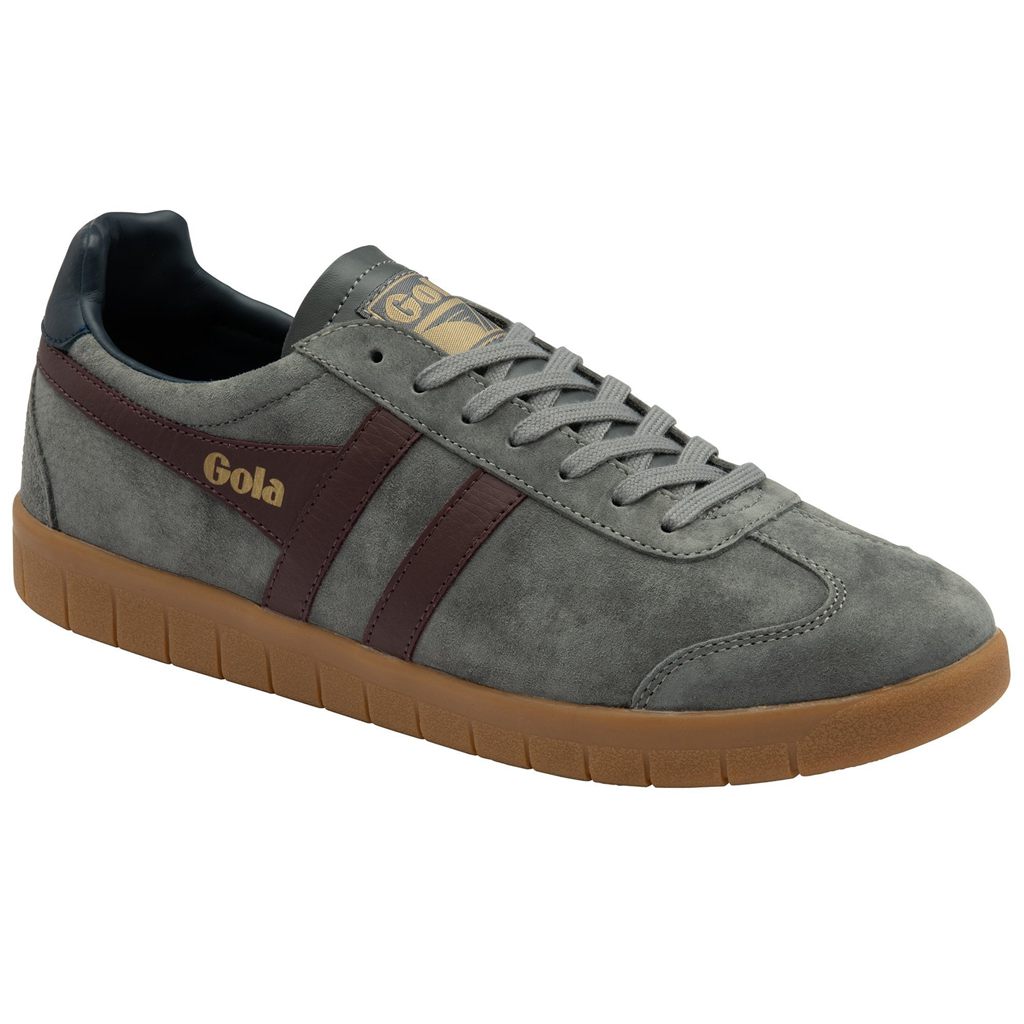 Gola Classics Hurricane Suede Sneakers Burgunder Marineblå Norge | LKAVID-391