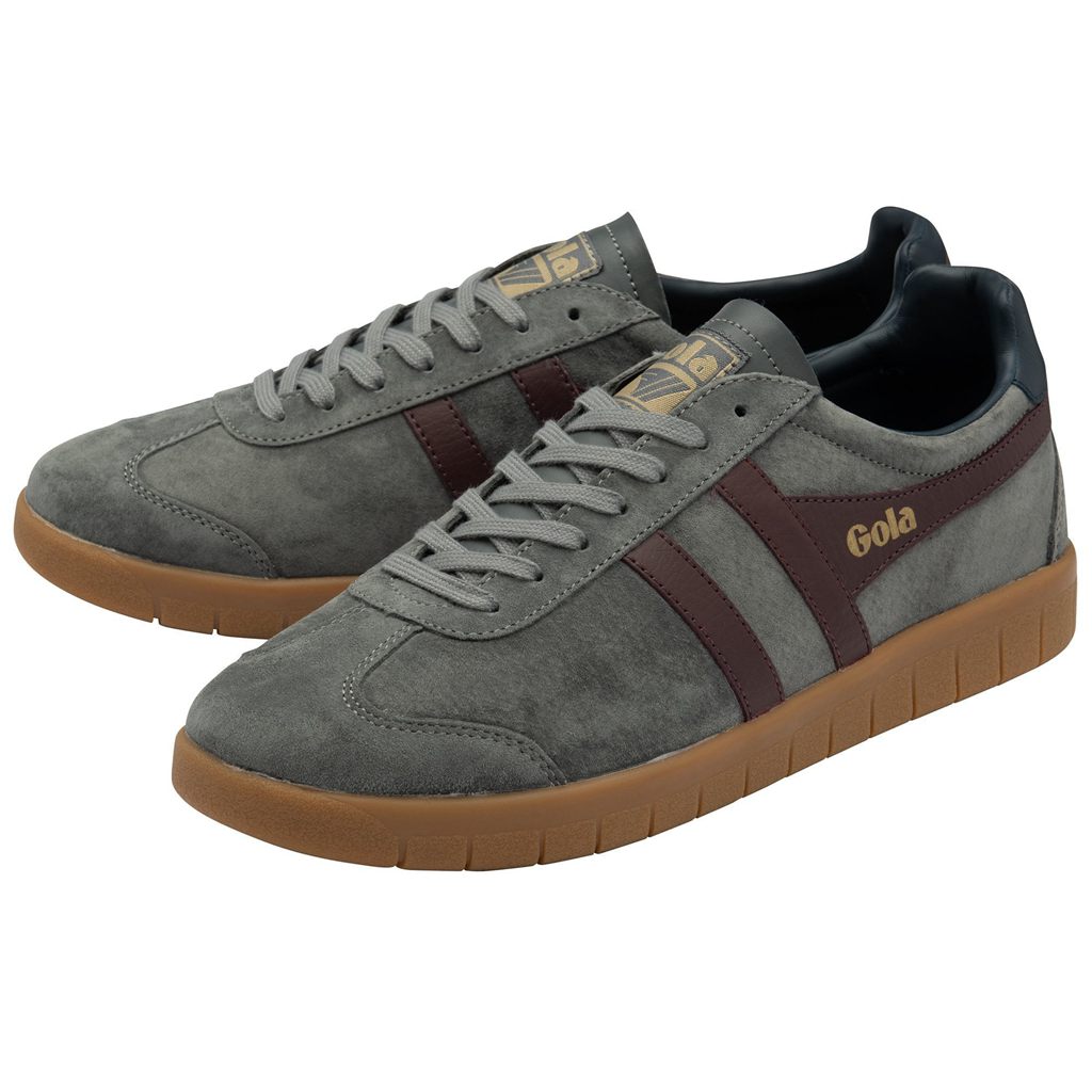 Gola Classics Hurricane Suede Sneakers Burgunder Marineblå Norge | LKAVID-391