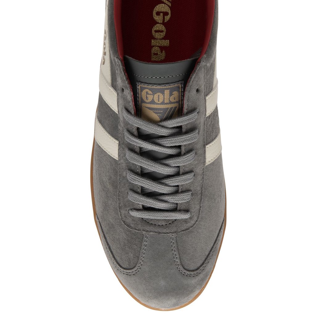 Gola Classics Hurricane Suede Sneakers Hvite Dyp Rød Norge | ZLYBOI-274