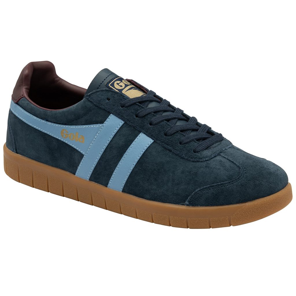 Gola Classics Hurricane Suede Sneakers Marineblå Burgunder Norge | RJXYNE-460