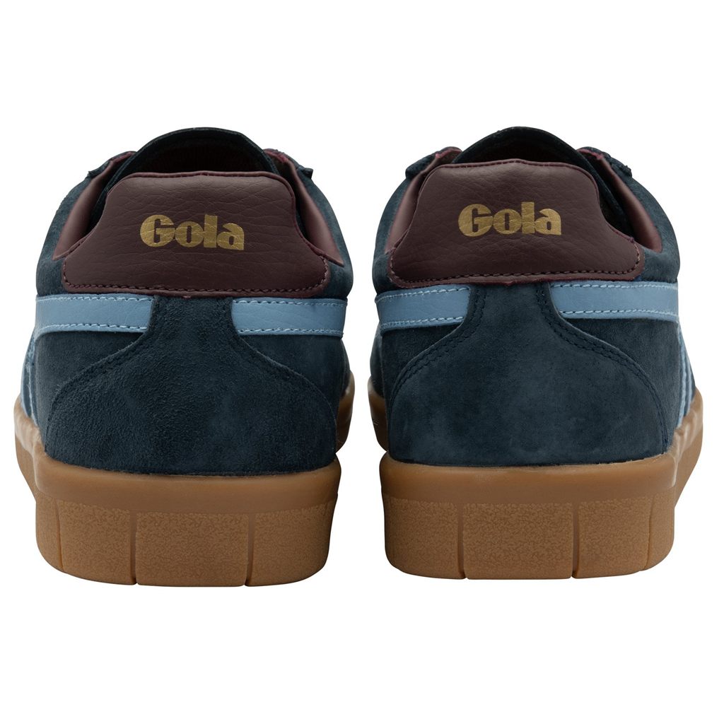 Gola Classics Hurricane Suede Sneakers Marineblå Burgunder Norge | RJXYNE-460
