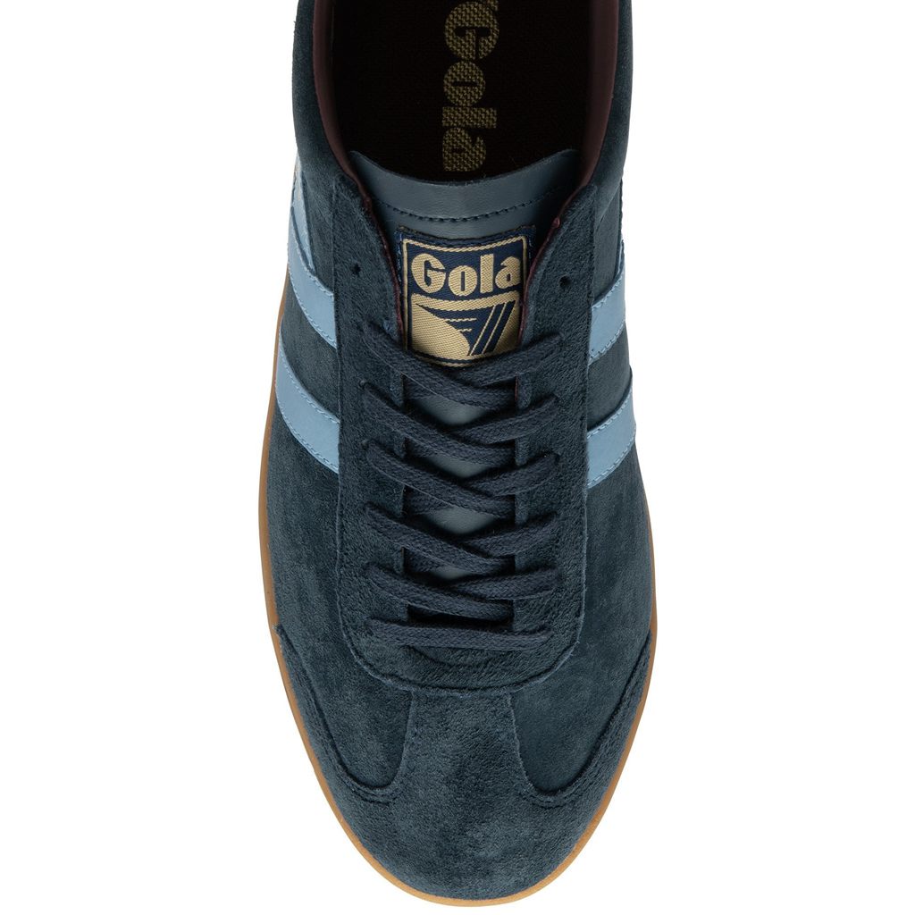 Gola Classics Hurricane Suede Sneakers Marineblå Burgunder Norge | RJXYNE-460