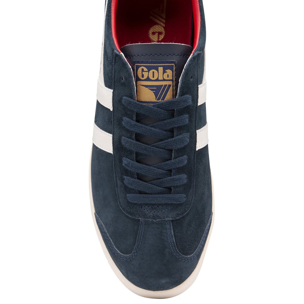Gola Classics Hurricane Suede Sneakers Marineblå Hvite Dyp Rød Norge | TWODMX-682