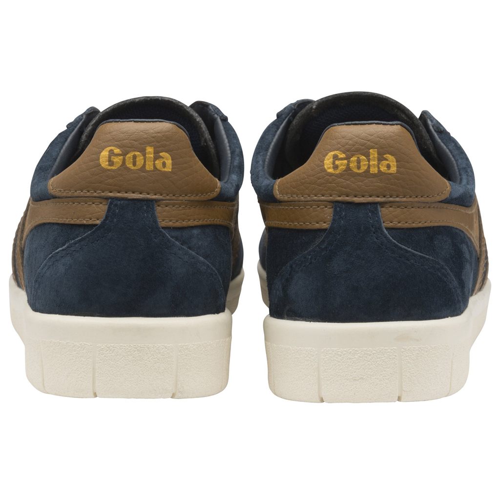 Gola Classics Hurricane Suede Sneakers Marineblå Hvite Norge | OBZESU-672