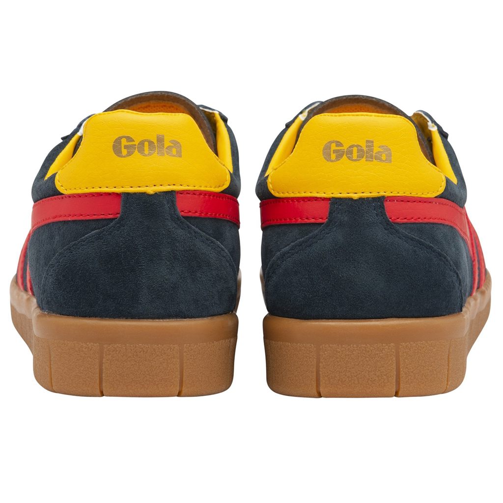 Gola Classics Hurricane Suede Sneakers Marineblå Rød Norge | ISUPQG-591
