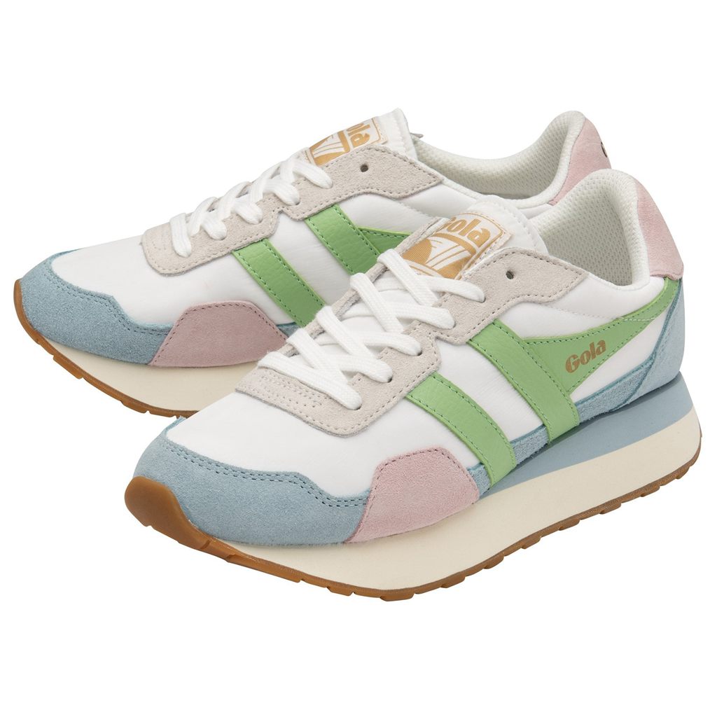 Gola Classics Indiana Sneakers Hvite Blå Grønn Norge | JBFHYP-470