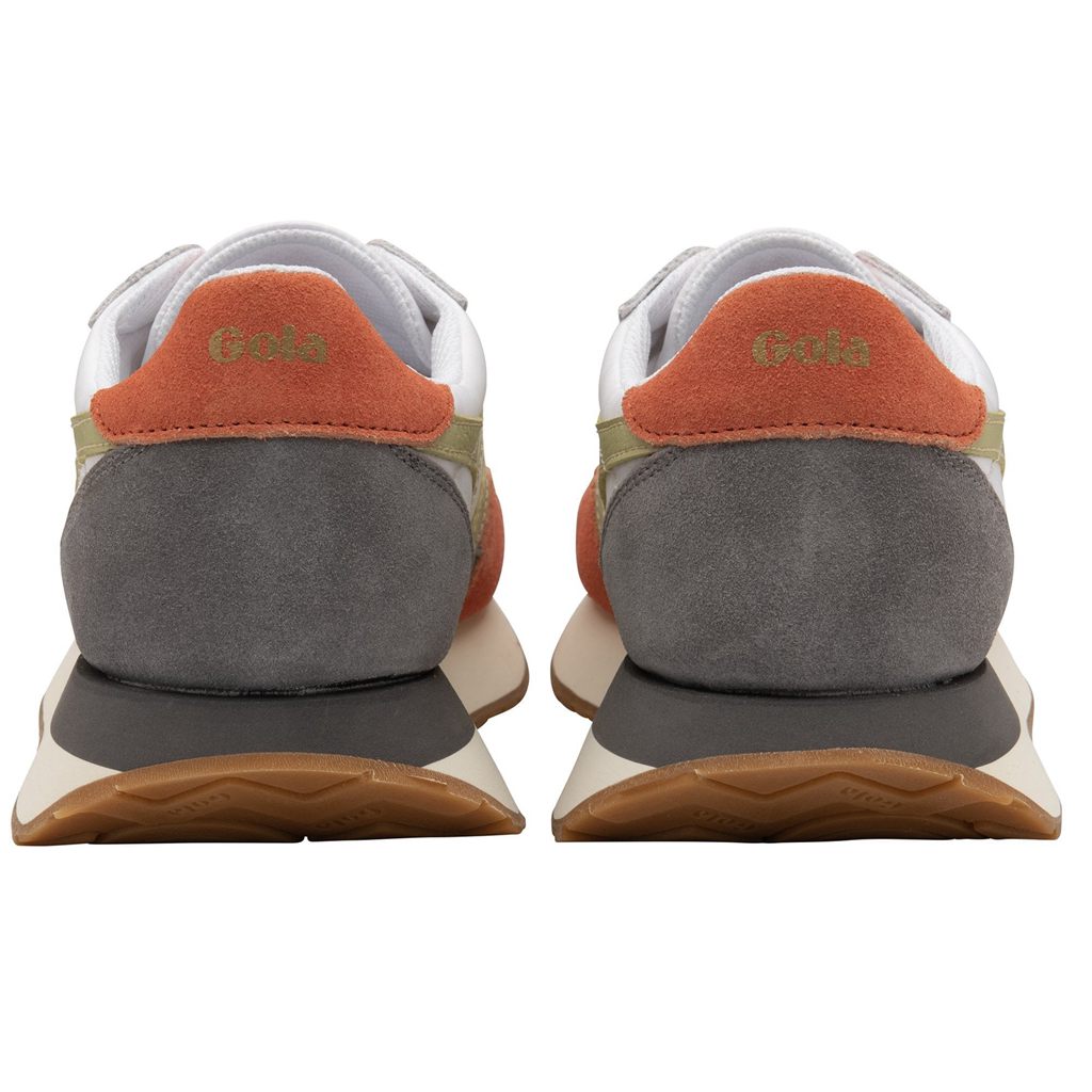 Gola Classics Indiana Sneakers Hvite Sitron Norge | GFSBQZ-573