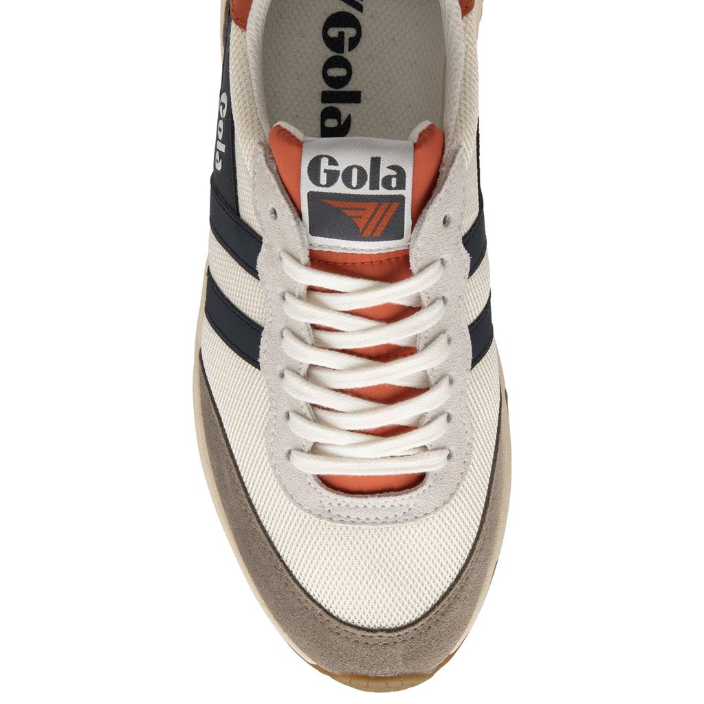 Gola Classics Jupiter Sneakers Hvite Marineblå Norge | BKRIPL-849
