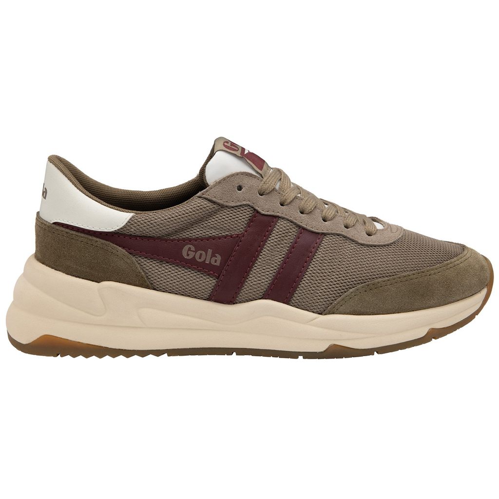 Gola Classics Jupiter Sneakers Khaki Burgunder Norge | IVYPDK-076