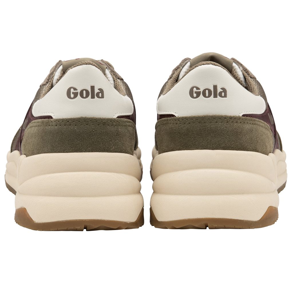 Gola Classics Jupiter Sneakers Khaki Burgunder Norge | IVYPDK-076