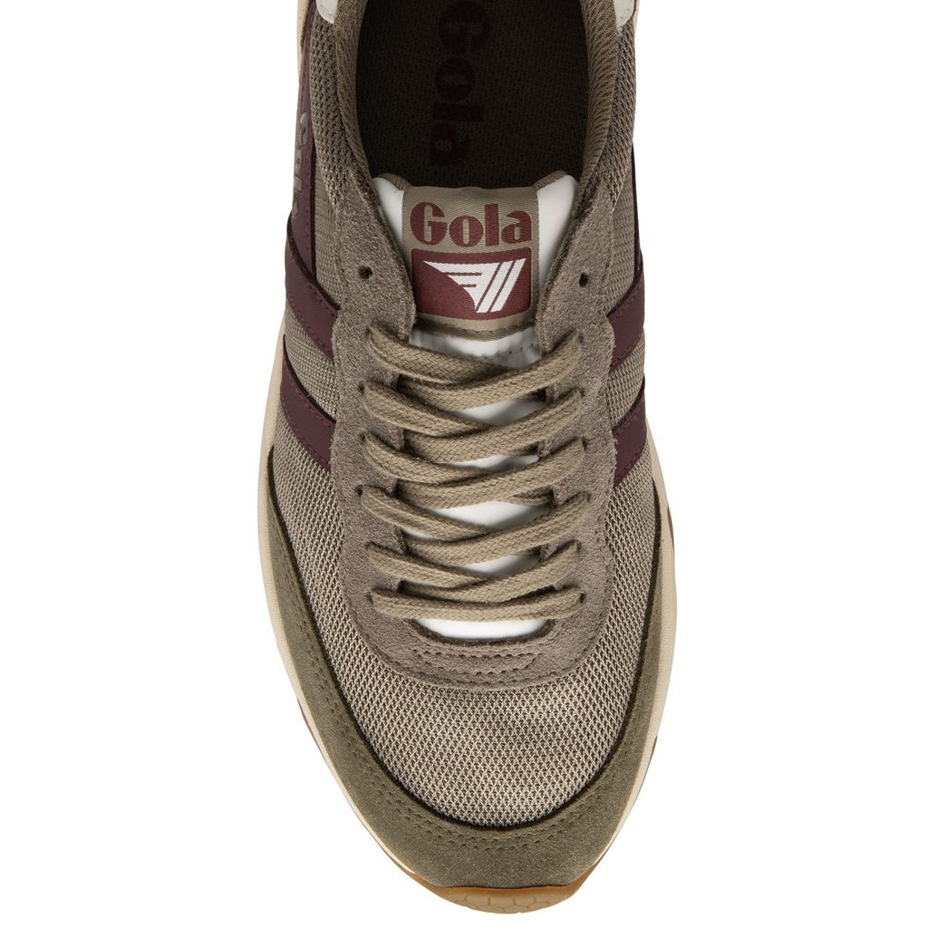Gola Classics Jupiter Sneakers Khaki Burgunder Norge | IVYPDK-076