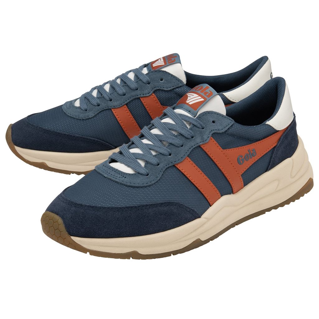 Gola Classics Jupiter Sneakers Marineblå Oransje Norge | UCISOJ-462