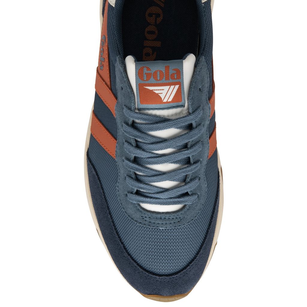 Gola Classics Jupiter Sneakers Marineblå Oransje Norge | UCISOJ-462