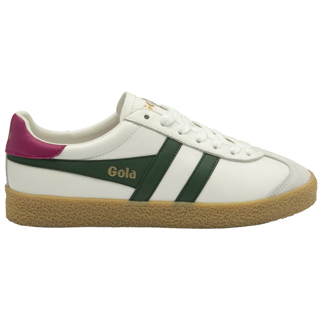 Gola Classics Medallist Leather Sneakers Hvite Fuchsia Norge | QALPJC-435