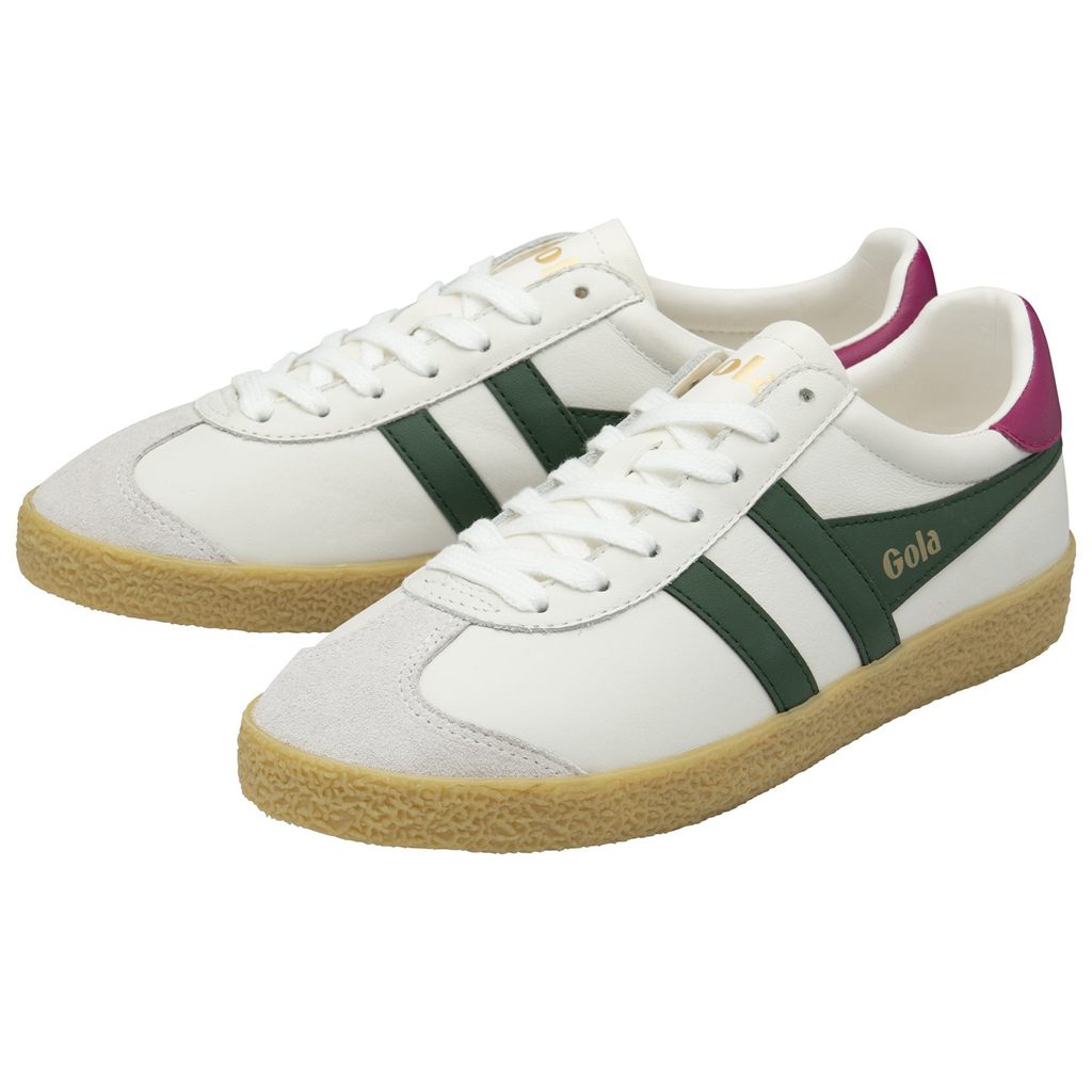 Gola Classics Medallist Leather Sneakers Hvite Fuchsia Norge | QALPJC-435