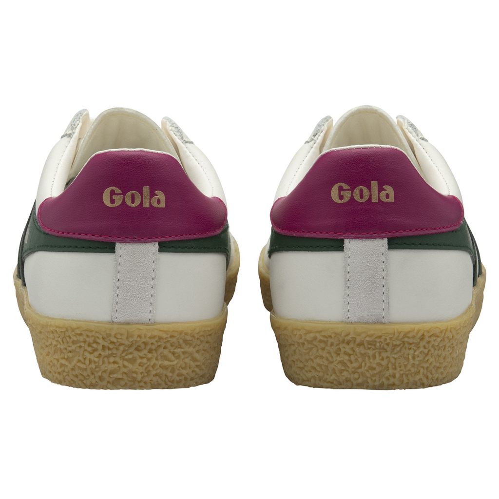 Gola Classics Medallist Leather Sneakers Hvite Fuchsia Norge | QALPJC-435