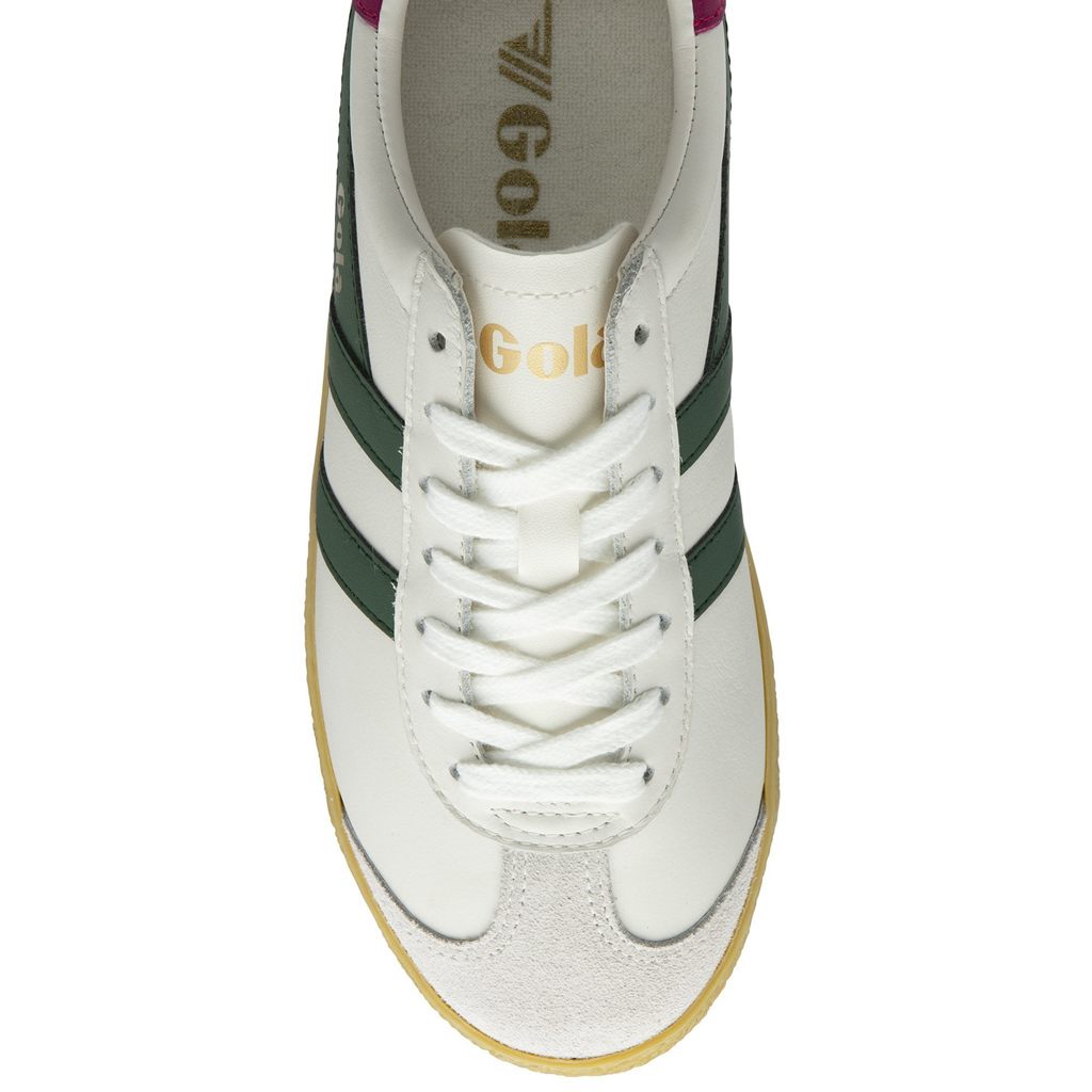 Gola Classics Medallist Leather Sneakers Hvite Fuchsia Norge | QALPJC-435