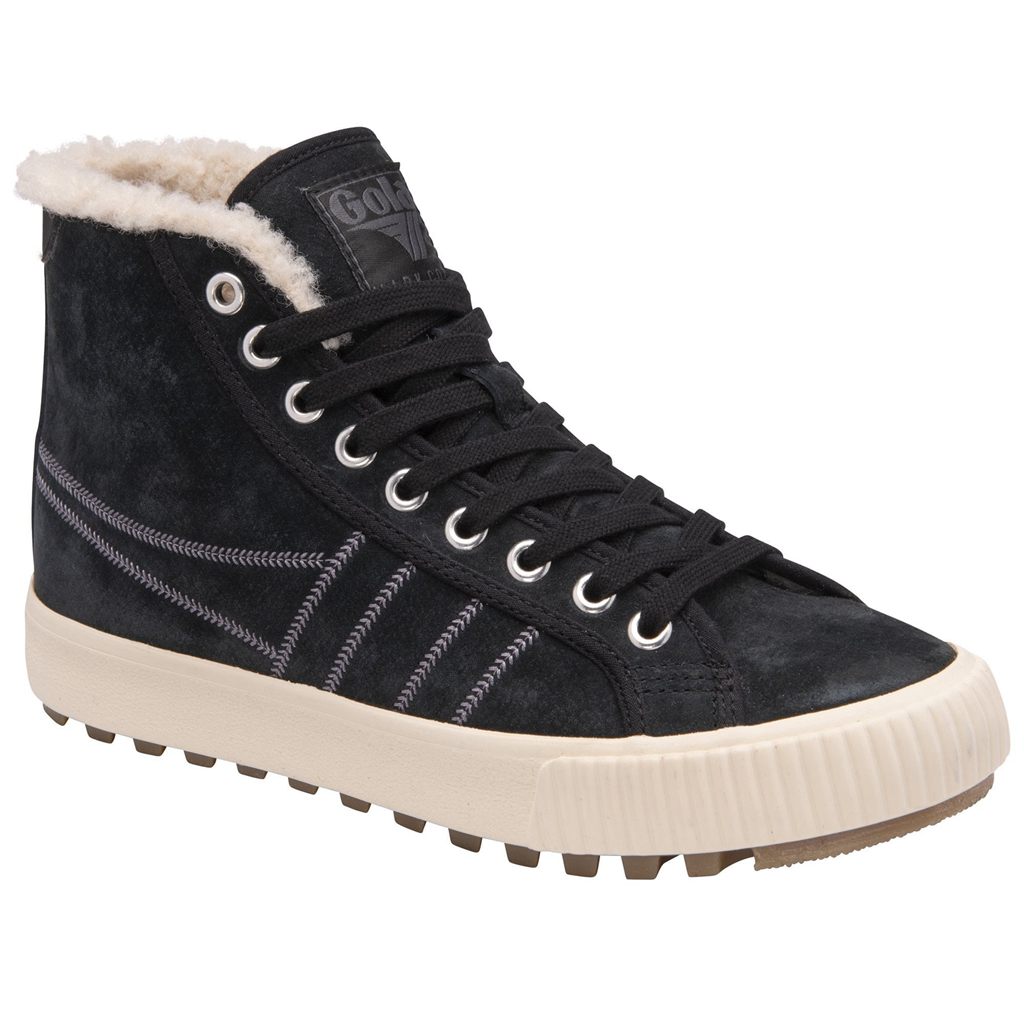 Gola Classics Nordic High Plimsolls Shoes Svarte Norge | AMVUKT-042