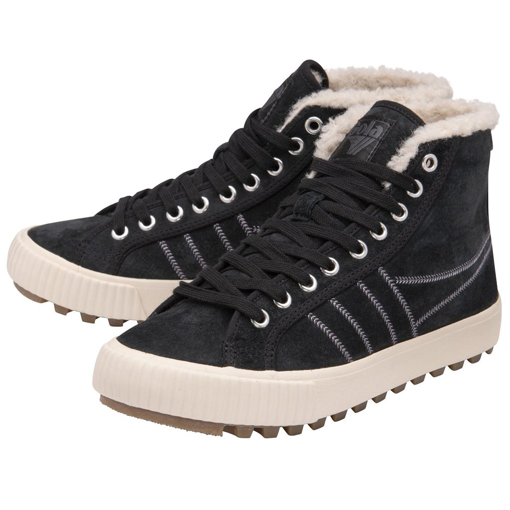 Gola Classics Nordic High Plimsolls Shoes Svarte Norge | AMVUKT-042