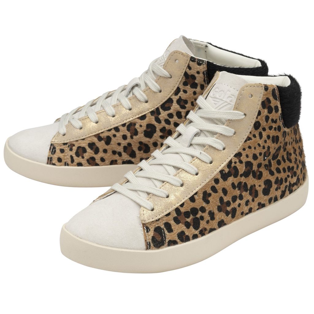 Gola Classics Nova High Oasis Sneakers Hvite Leopard Norge | FQYSBG-841