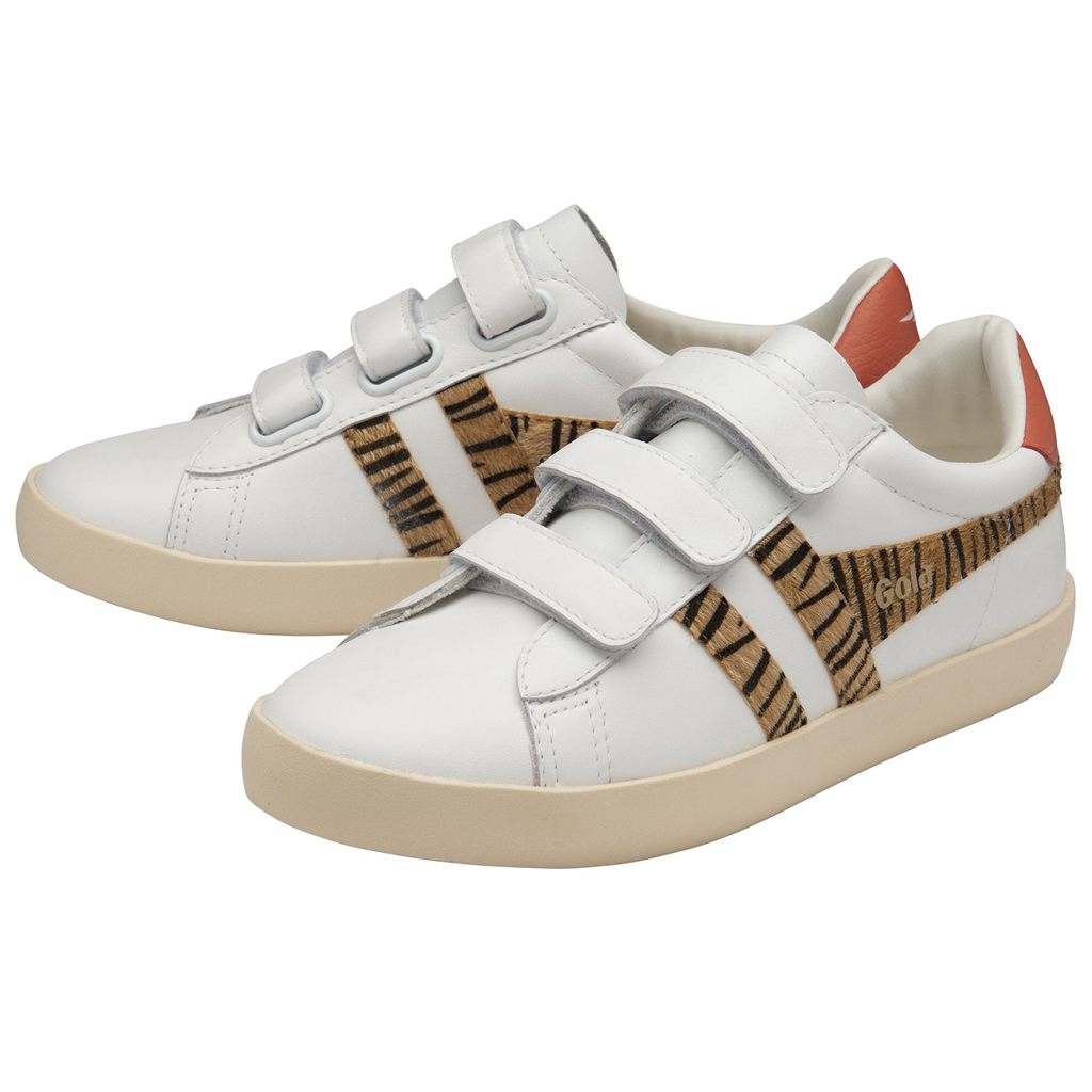 Gola Classics Nova Strap Safari Sneakers Hvite Korall Norge | IRYEQN-159