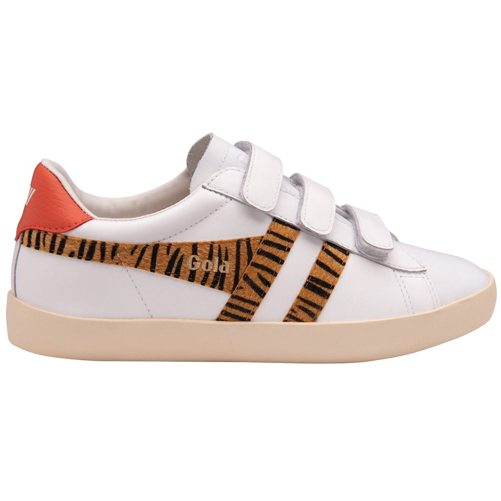 Gola Classics Nova Strap Safari Sneakers Hvite Korall Norge | IRYEQN-159
