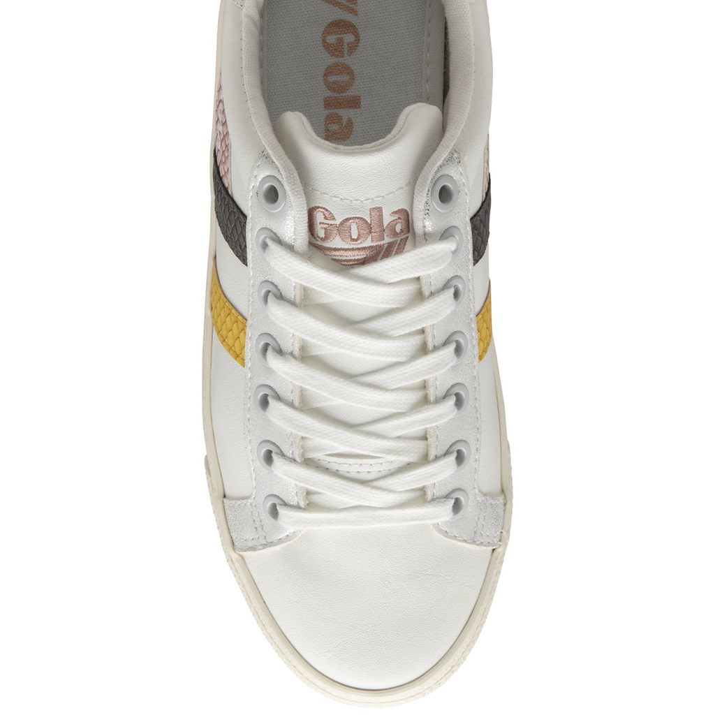 Gola Classics Orchid Platform Trident Snake Sneakers Hvite Rosa Norge | EIGUVK-462
