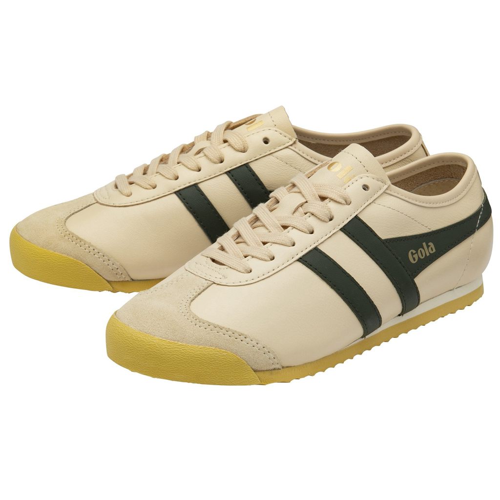 Gola Classics Race Leather Sneakers Mørke Khaki Norge | DFZUKA-934