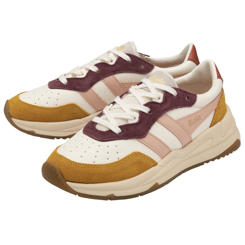 Gola Classics Saturn Quadrant Sneakers Hvite Rosa Oransje Norge | JMWDZX-793