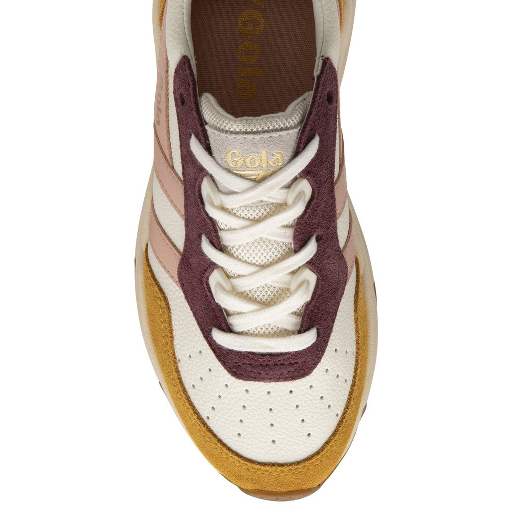 Gola Classics Saturn Quadrant Sneakers Hvite Rosa Oransje Norge | JMWDZX-793