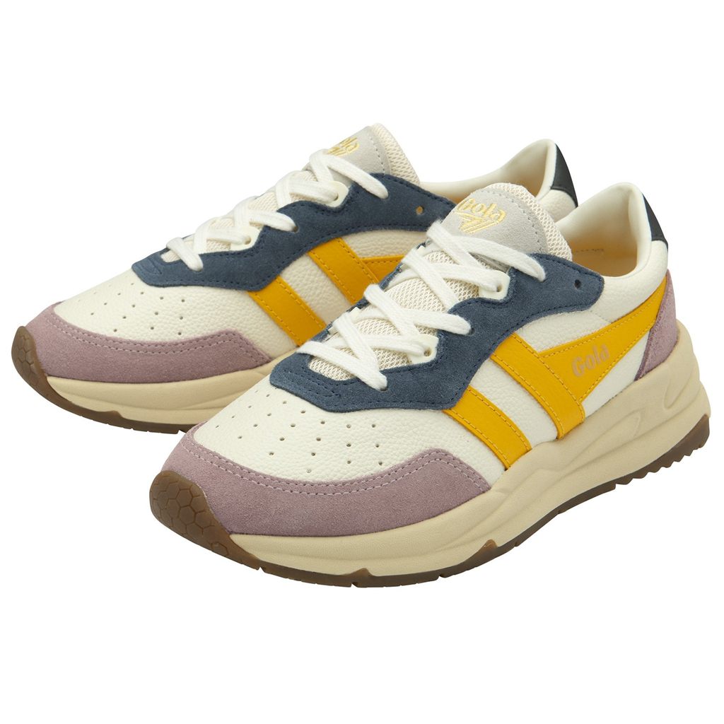 Gola Classics Saturn Quadrant Sneakers Hvite Rosa Norge | PWAJCO-184