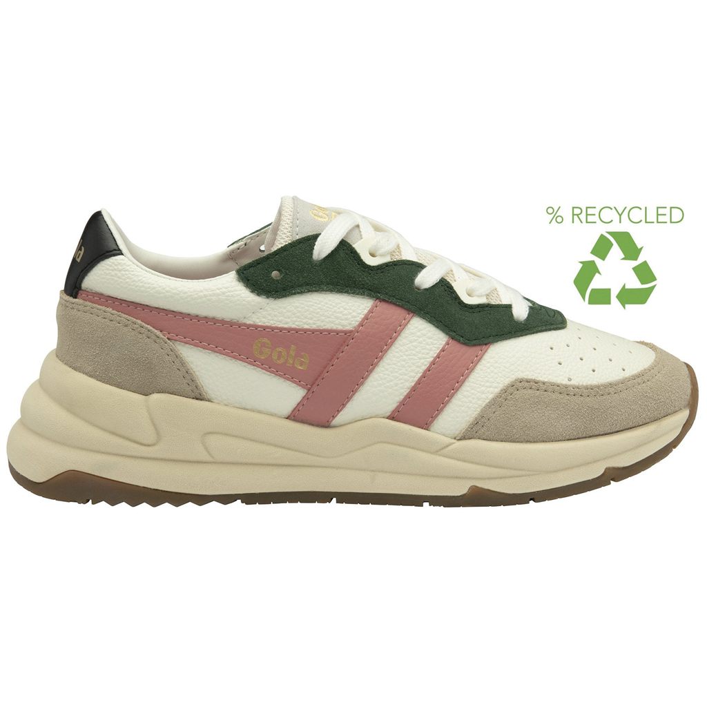 Gola Classics Saturn Quadrant Sneakers Hvite Korall Rosa Norge | LGMXRP-795