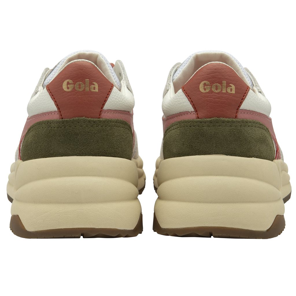 Gola Classics Saturn Sneakers Hvite Korall Rosa Khaki Norge | CKWISO-259
