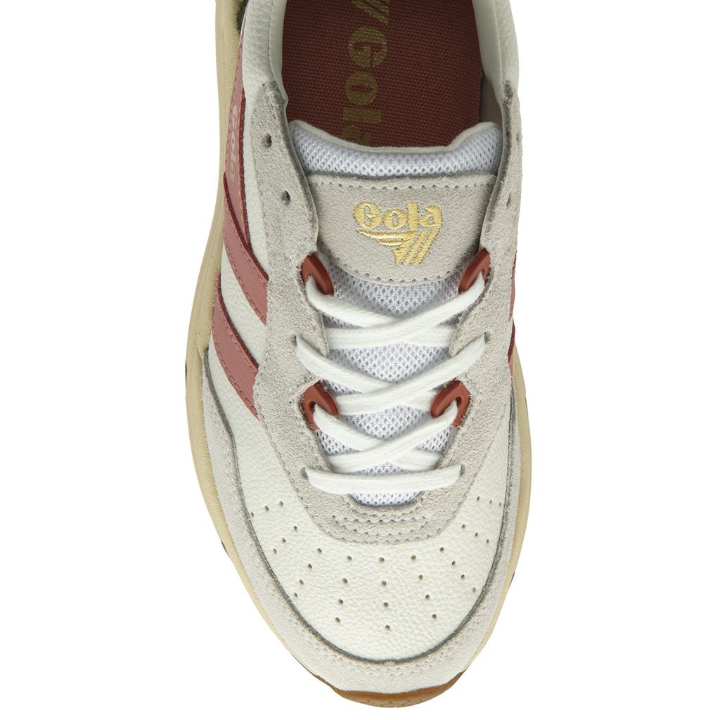 Gola Classics Saturn Sneakers Hvite Korall Rosa Khaki Norge | CKWISO-259