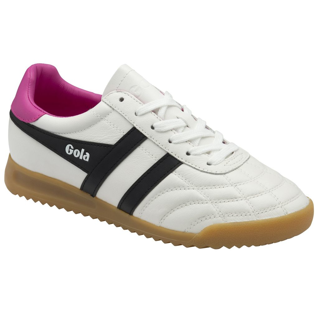 Gola Classics Stadium Sneakers Hvite Svarte Rosa Norge | YXOUNE-284