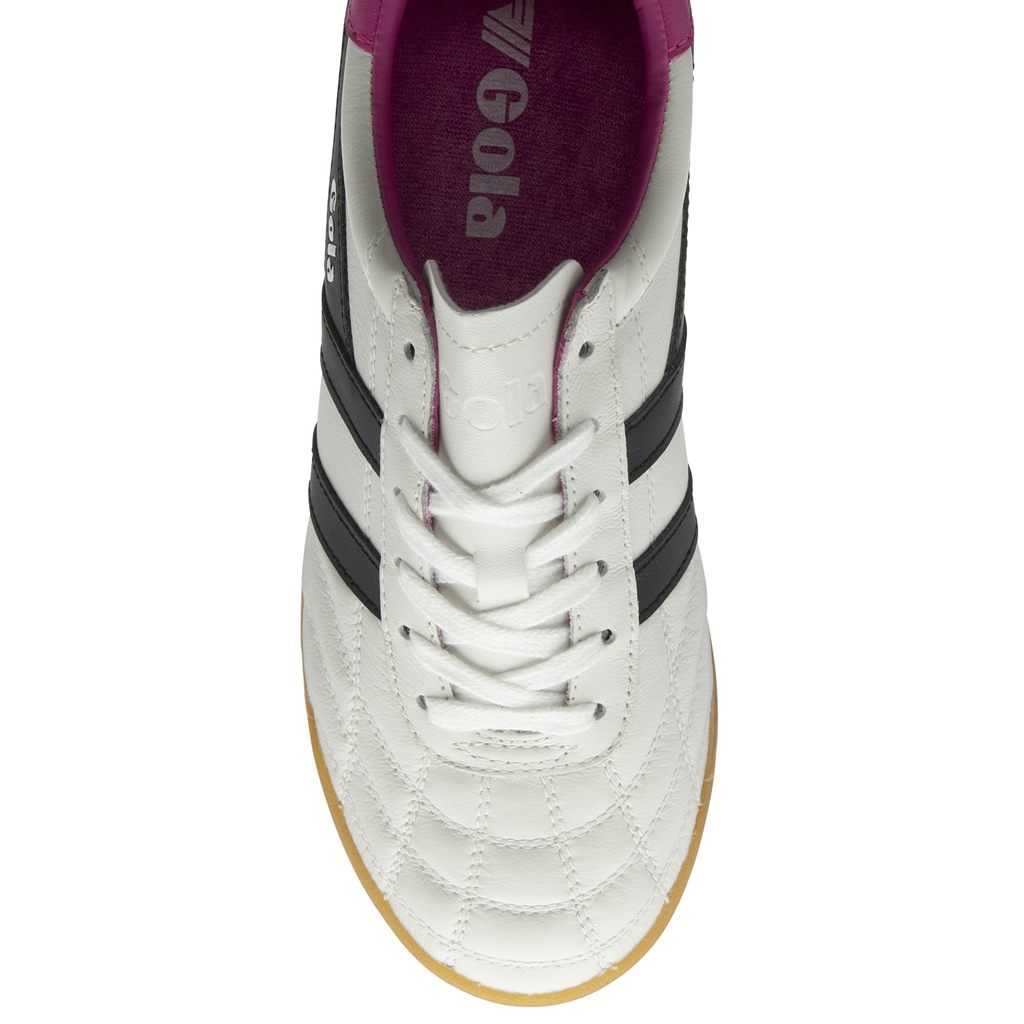Gola Classics Stadium Sneakers Hvite Svarte Rosa Norge | YXOUNE-284
