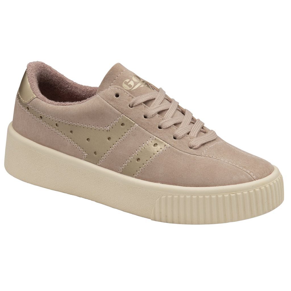 Gola Classics Super Court Metallic Sneakers Gull Norge | LMZIQJ-269