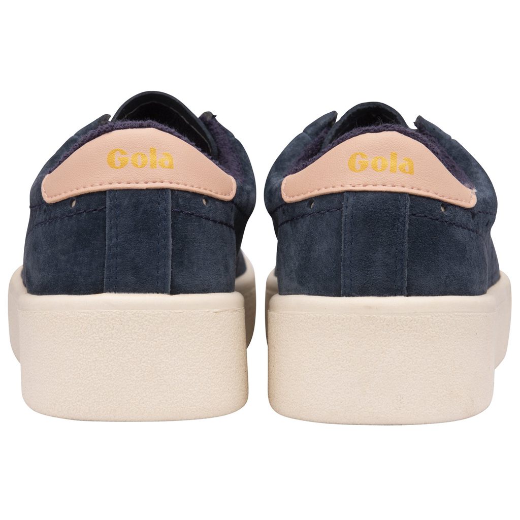 Gola Classics Super Court Suede Sneakers Marineblå Rosa Norge | CYPMFB-437
