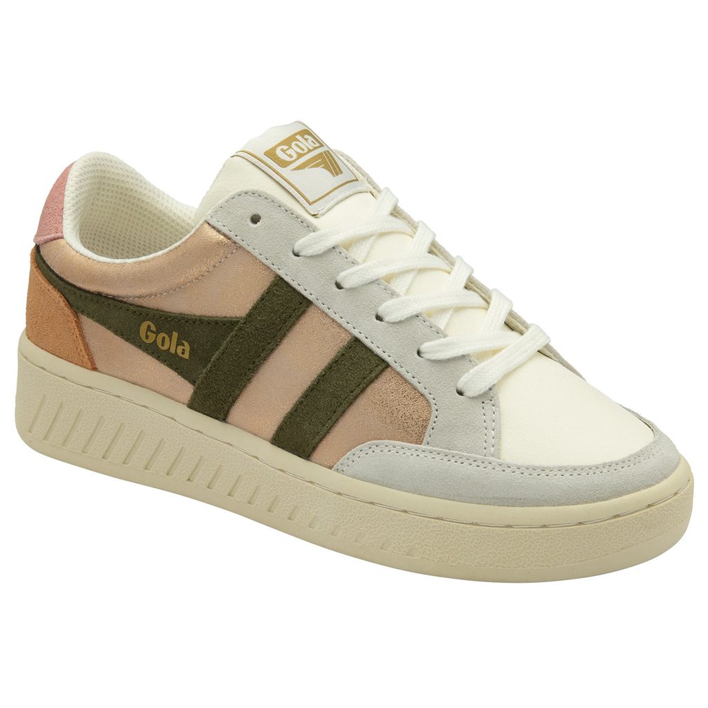 Gola Classics Superslam Blaze Sneakers Rosa Gull Khaki Korall Rosa Norge | FCNDOB-351
