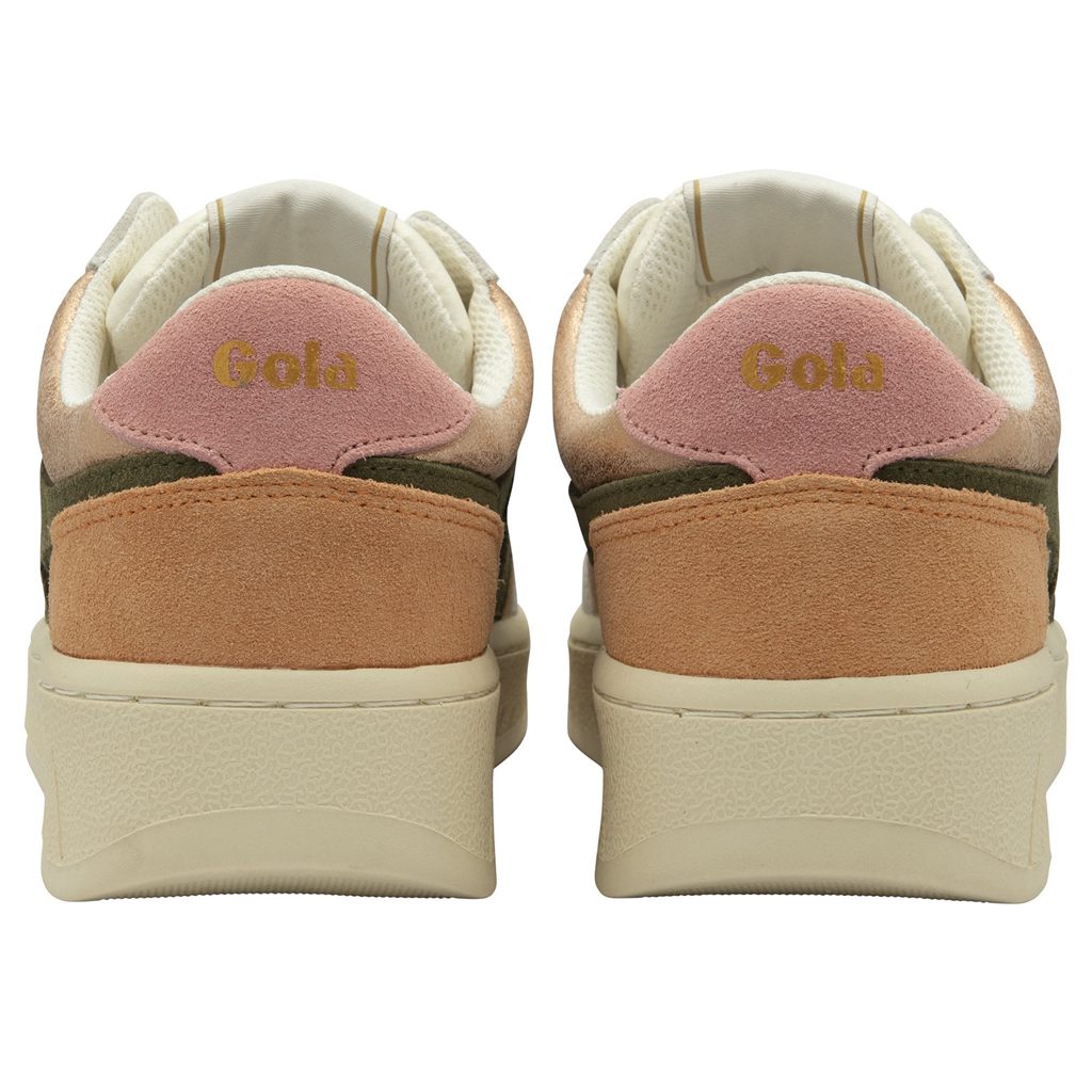 Gola Classics Superslam Blaze Sneakers Rosa Gull Khaki Korall Rosa Norge | FCNDOB-351