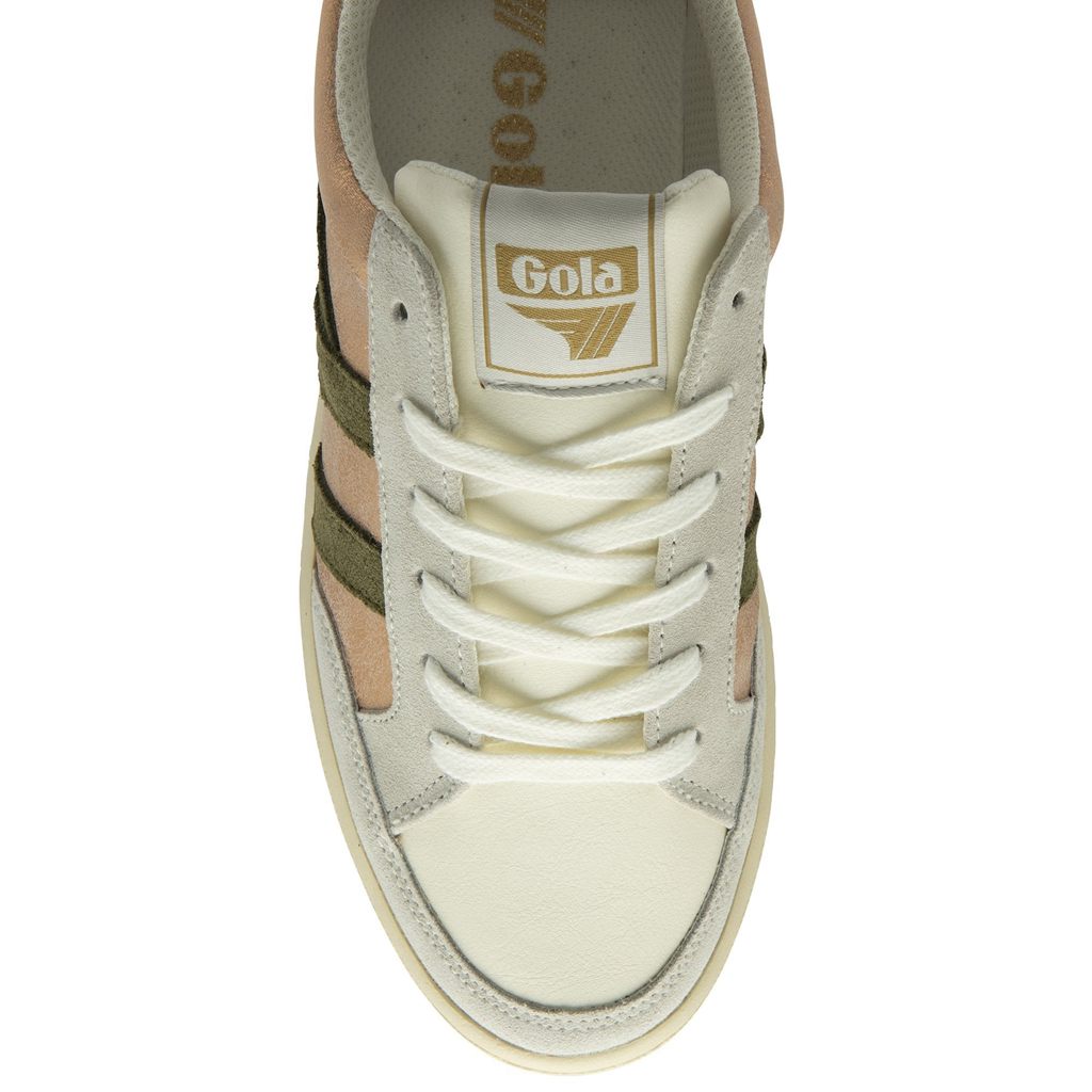 Gola Classics Superslam Blaze Sneakers Rosa Gull Khaki Korall Rosa Norge | FCNDOB-351