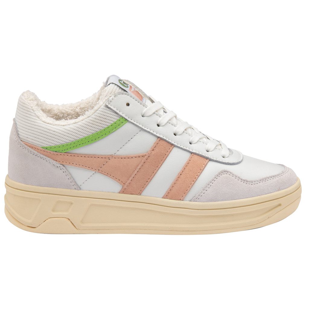 Gola Classics Swerve Sneakers Hvite Rosa Grønn Norge | CEWYSN-743