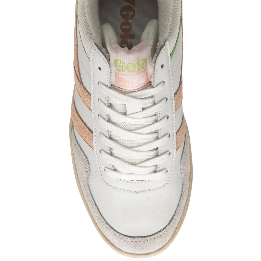 Gola Classics Swerve Sneakers Hvite Rosa Grønn Norge | CEWYSN-743